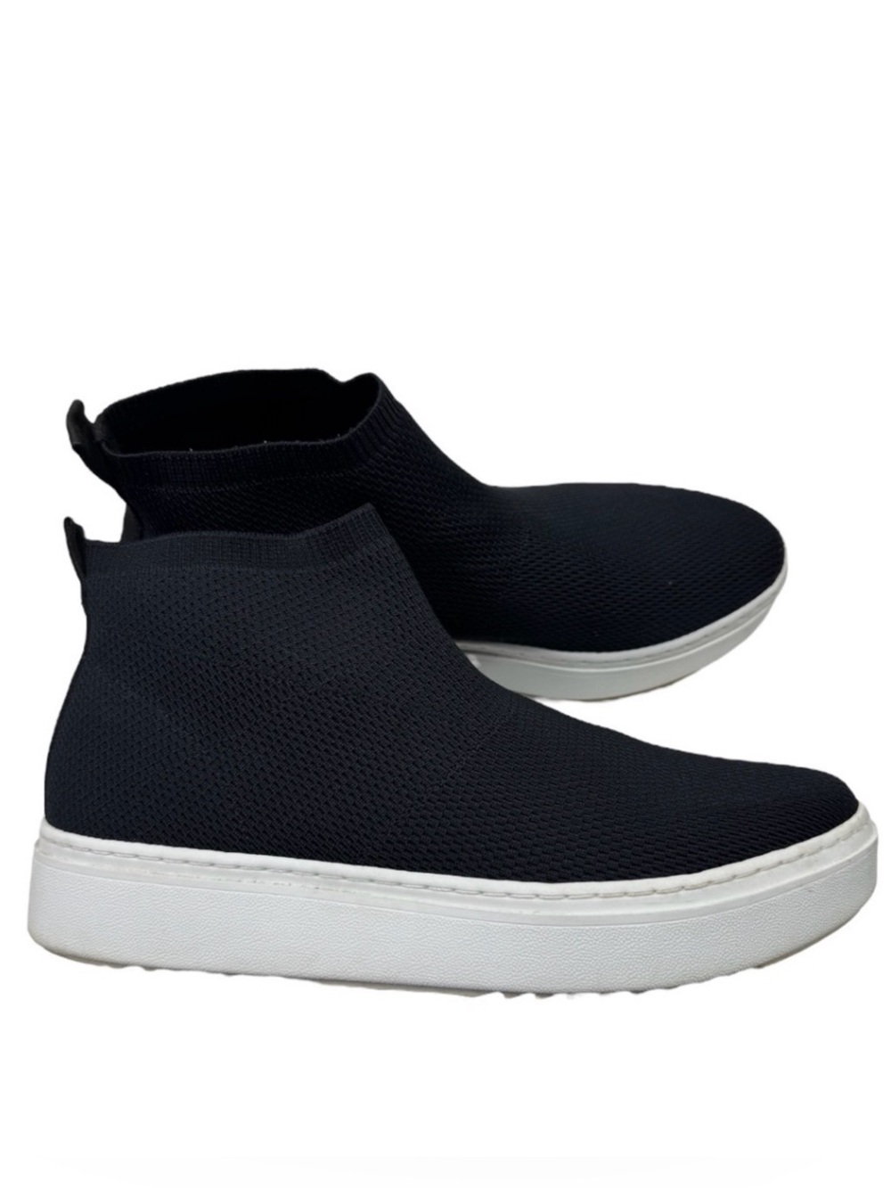 Eileen Fisher Polis Stretch Knit Sock Sneakers Black Women’s 9.5